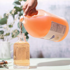 SANIT original gold bottle label close-up for premium branding