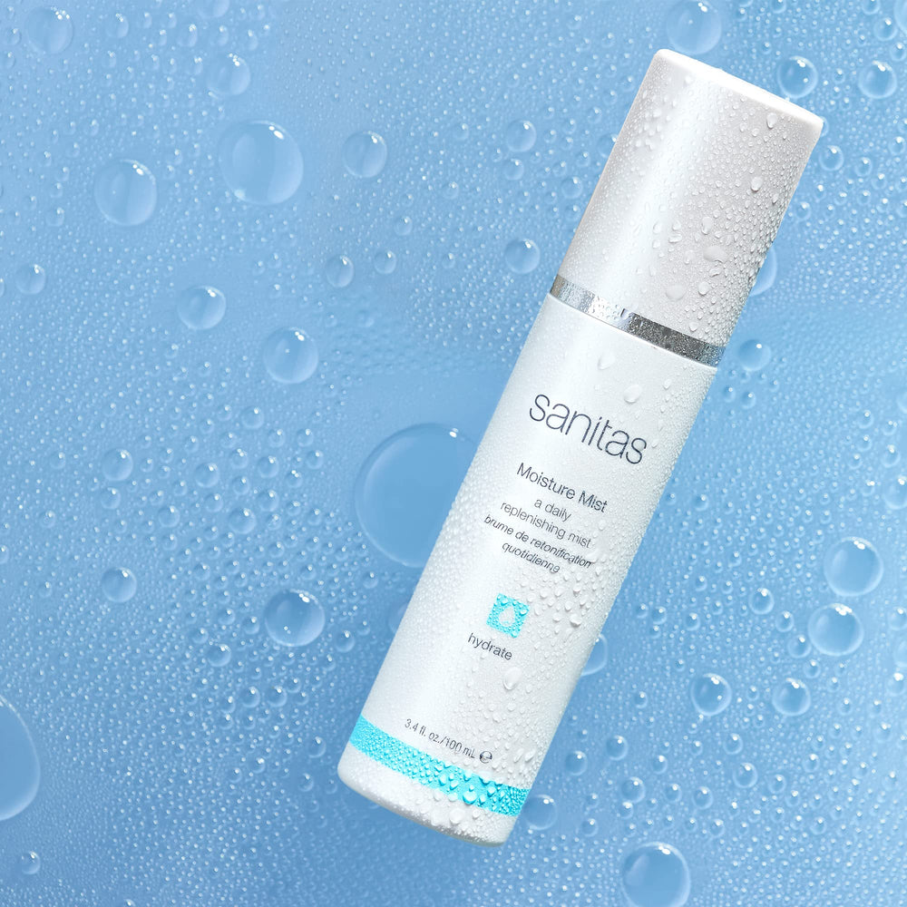 Sanitas Moisture Mist fine spray delivers hydration and helps set mineral makeup