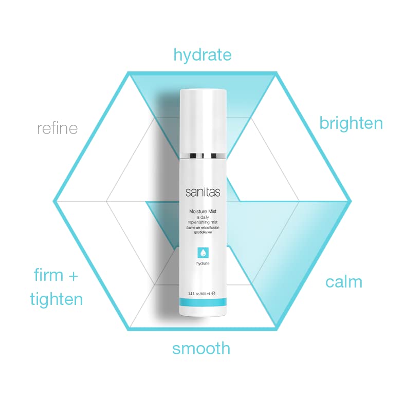 Sanitas Moisture Mist top-layer hydration supports moisture retention