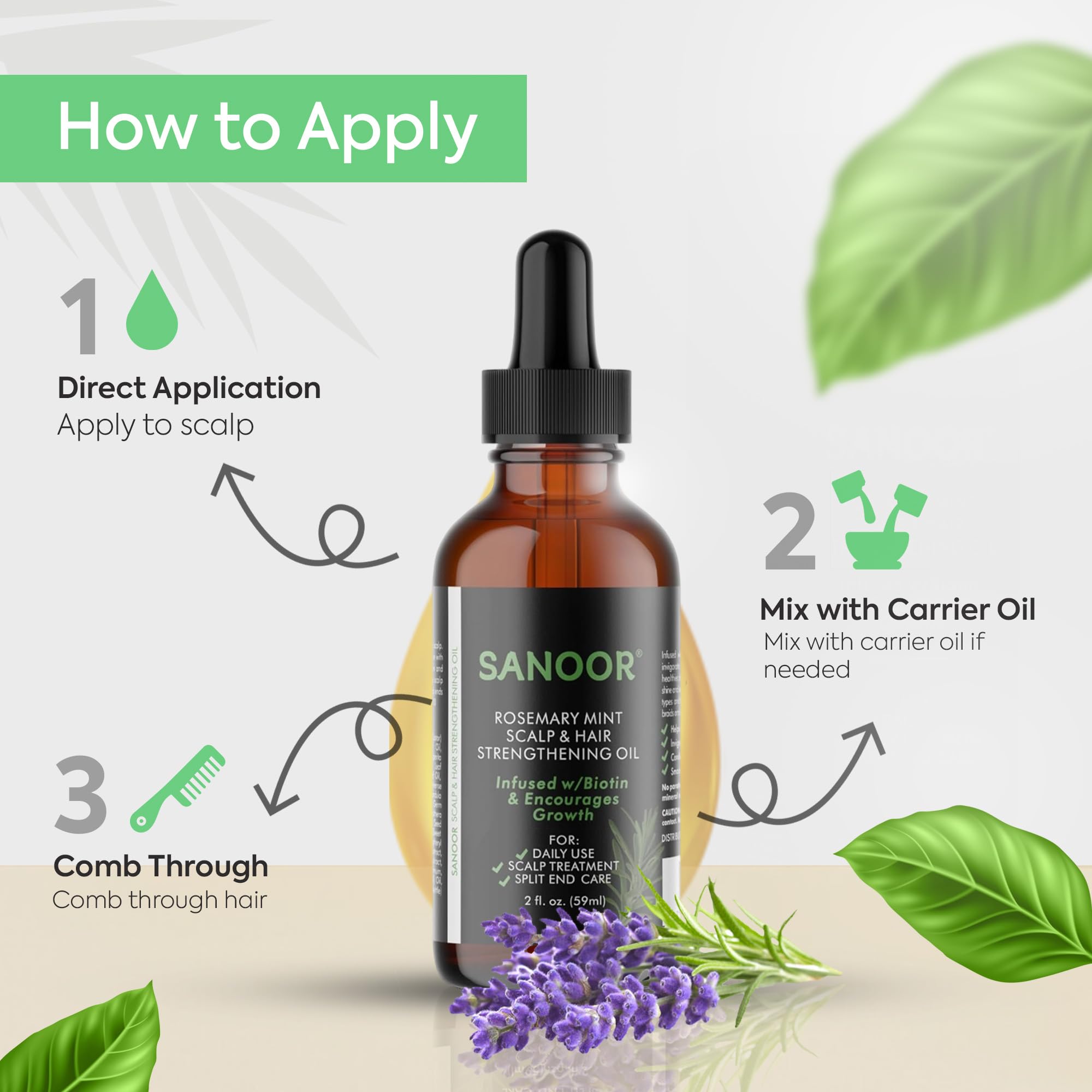 SANOOR oil suitable for all hair types and textures