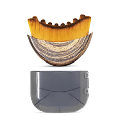 Sansheng lymphatic contour face brush angled handle for jawline contouring