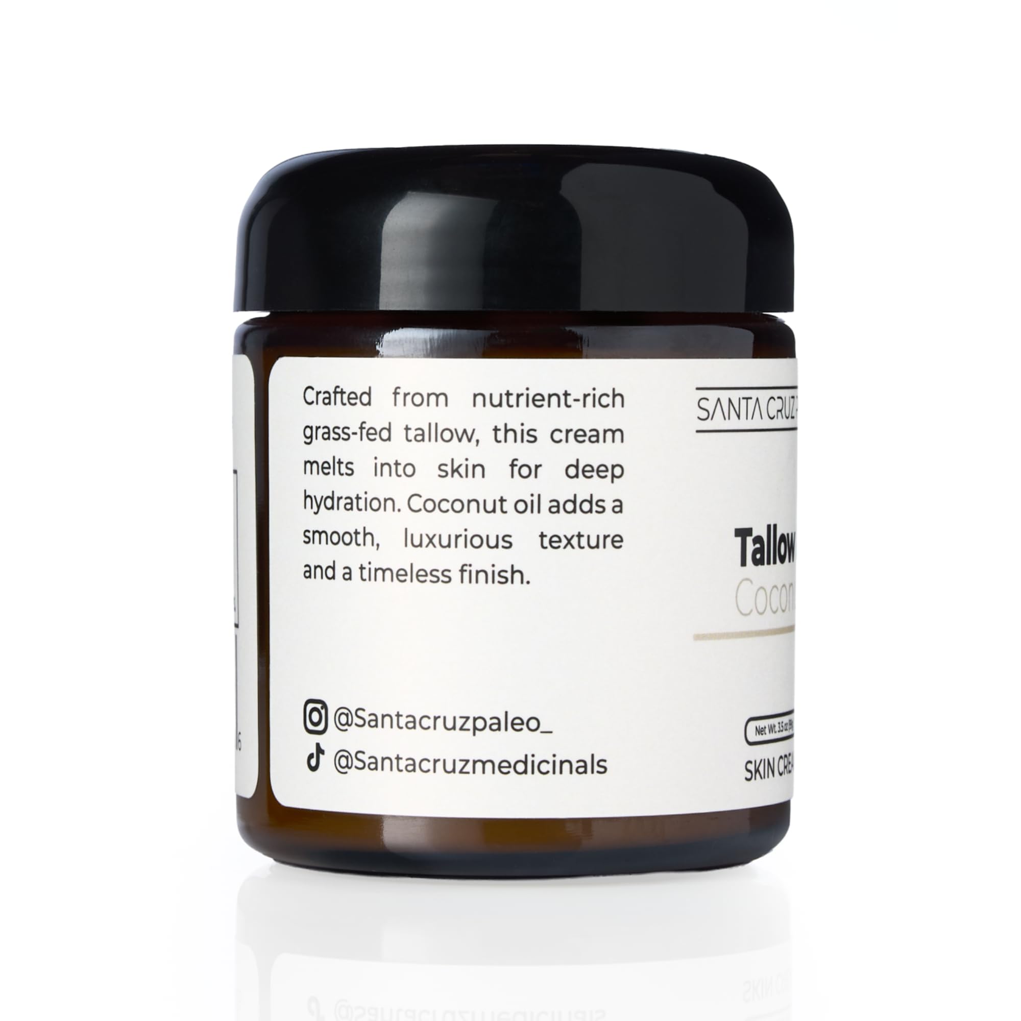 Santa Cruz Paleo unscented cream for sensitive skin, smooth texture and easy absorption.
