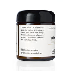Santa Cruz Paleo unscented cream for sensitive skin, smooth texture and easy absorption.