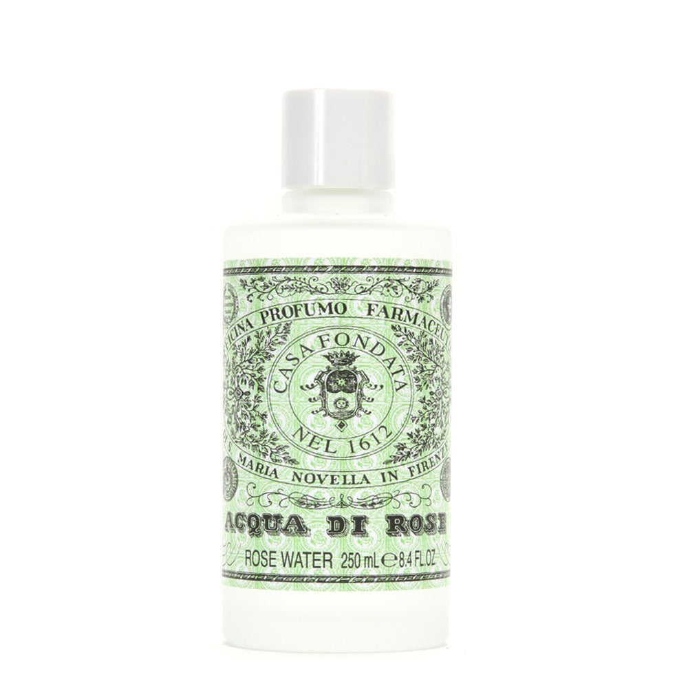 Santa Maria Novella rose water bottle; refreshing facial toner for all skin