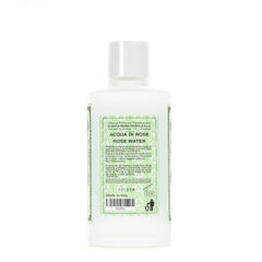Santa Maria Novella rose water bottle with cotton application for gentle cleansing