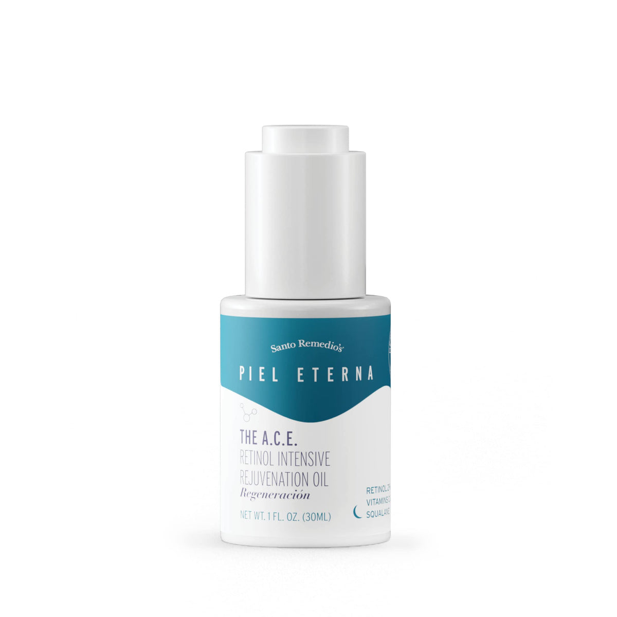 Santo Remedio Eternal Skin Oil bottle cap supports gentle overnight renewal