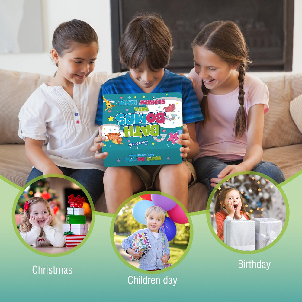 Santrela gift set of bath bombs ideal for birthdays and holidays