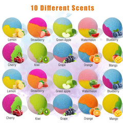 Santrela bath bombs color water without staining tubs or skin