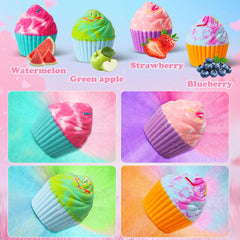 Santrela green apple scent bath bomb for a refreshing mood boost