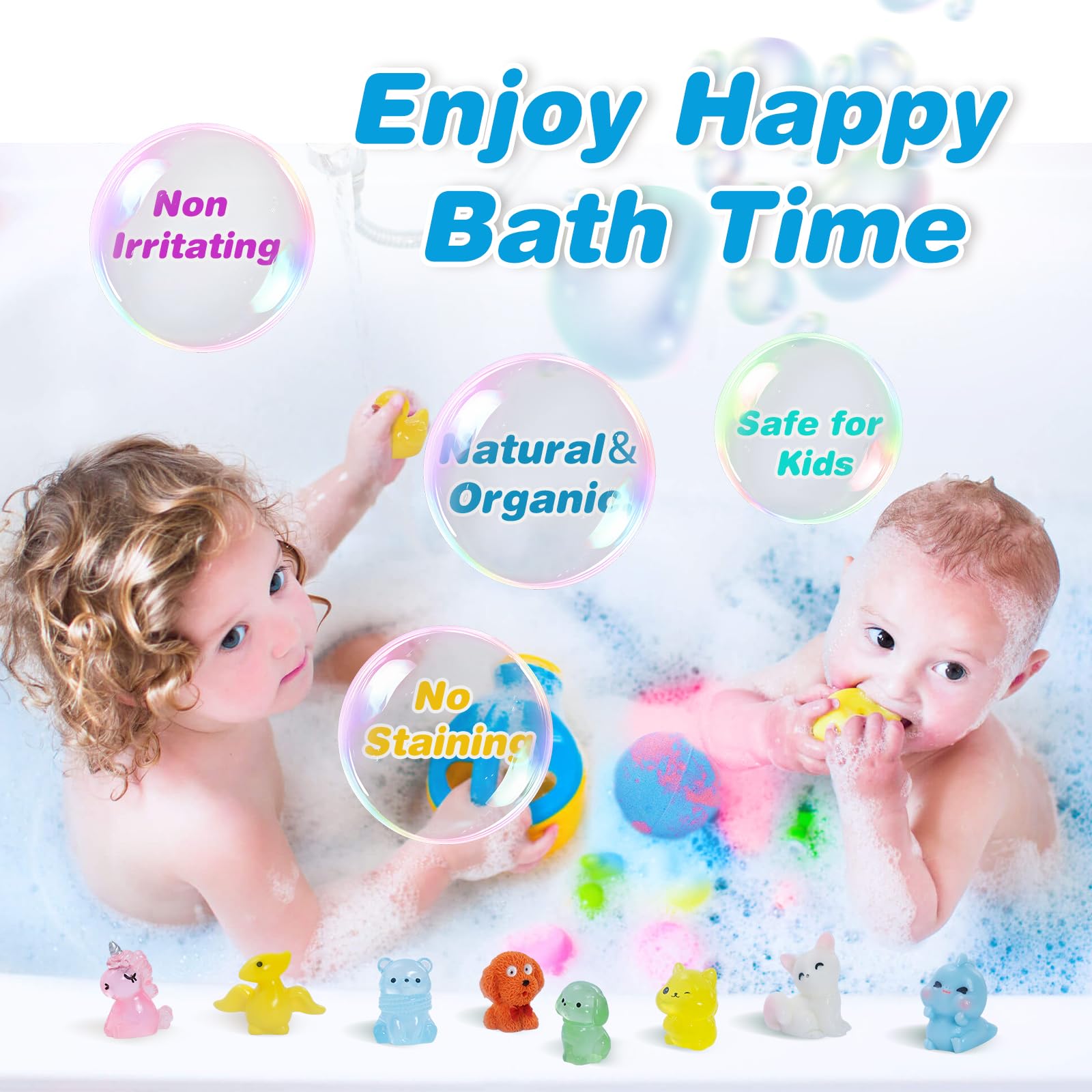 Santrela bath bombs resist staining while delivering pleasant aroma.