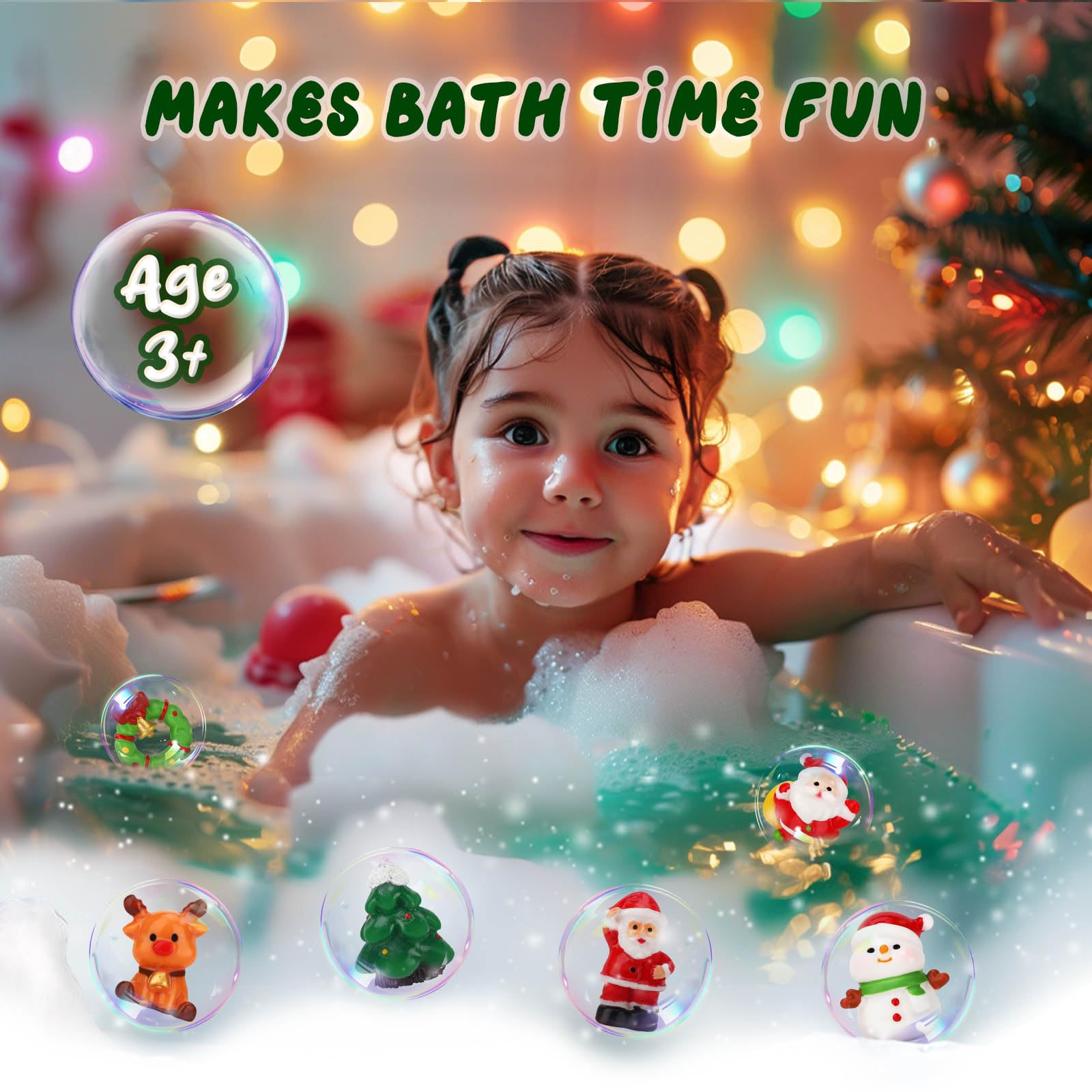 Sanyi kids bath bombs in bright colors for playful bath time