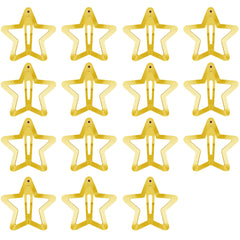 SAOROPEB gold star hair clip, 1.57 inch, secure hold for thick or thin hair