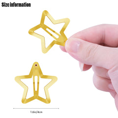SAOROPEB star clip set, 15-pack, ideal for daily wear or festivals