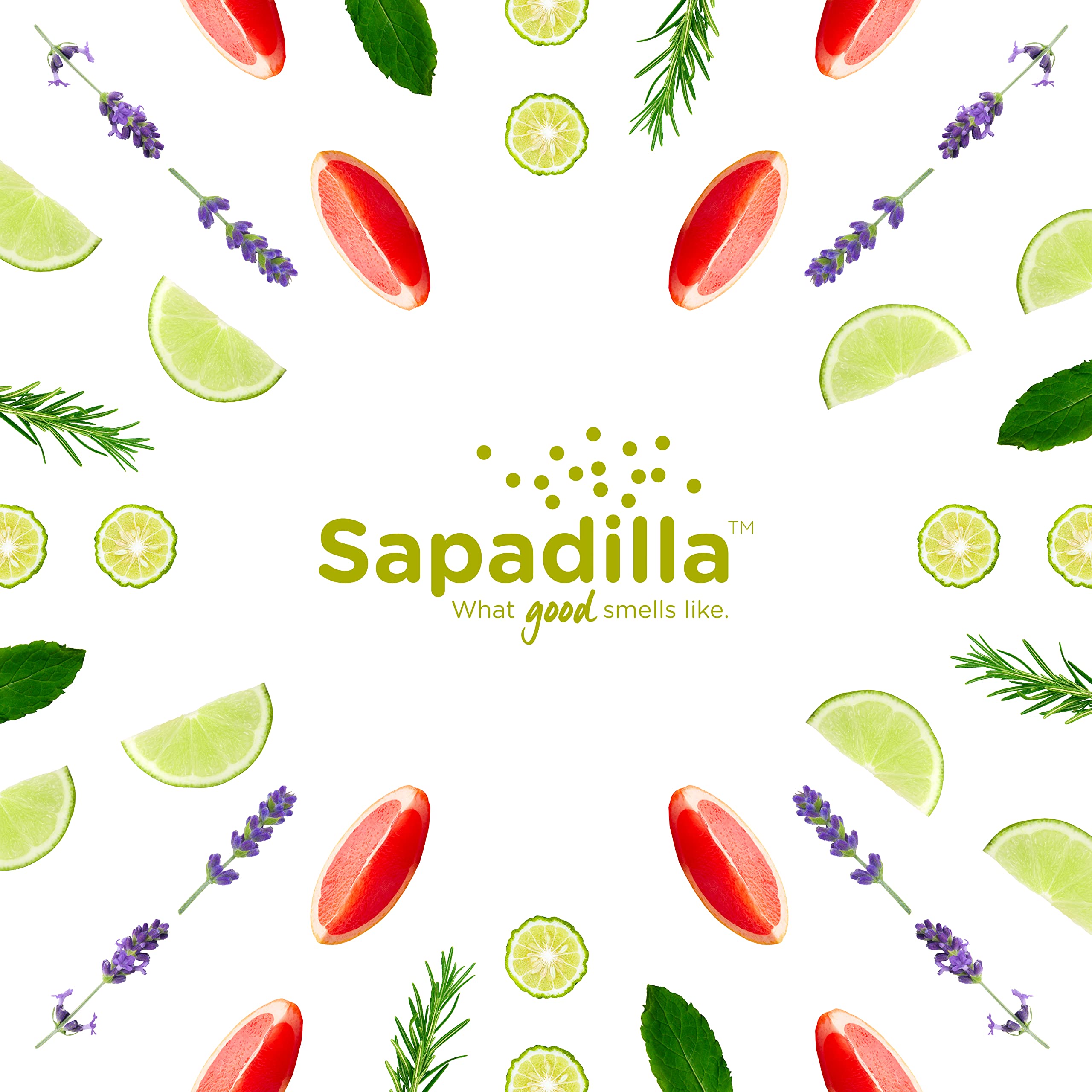 Sapadilla set of three bottles for home, kitchen, and bathroom.