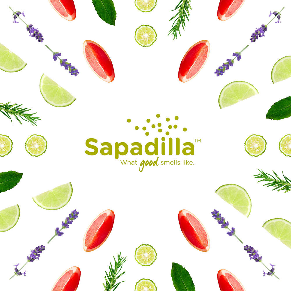 Sapadilla set of three bottles for home, kitchen, and bathroom.