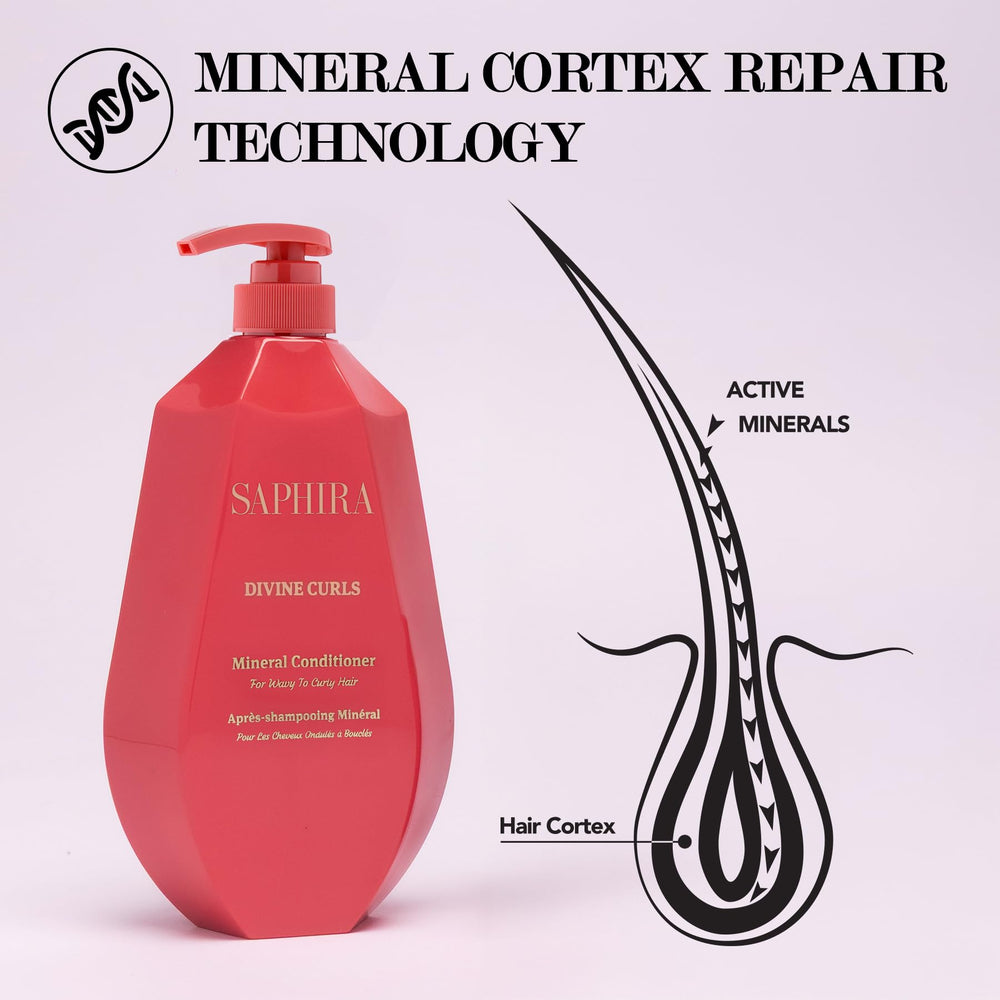 Applying conditioner to curly hair with Saphira.