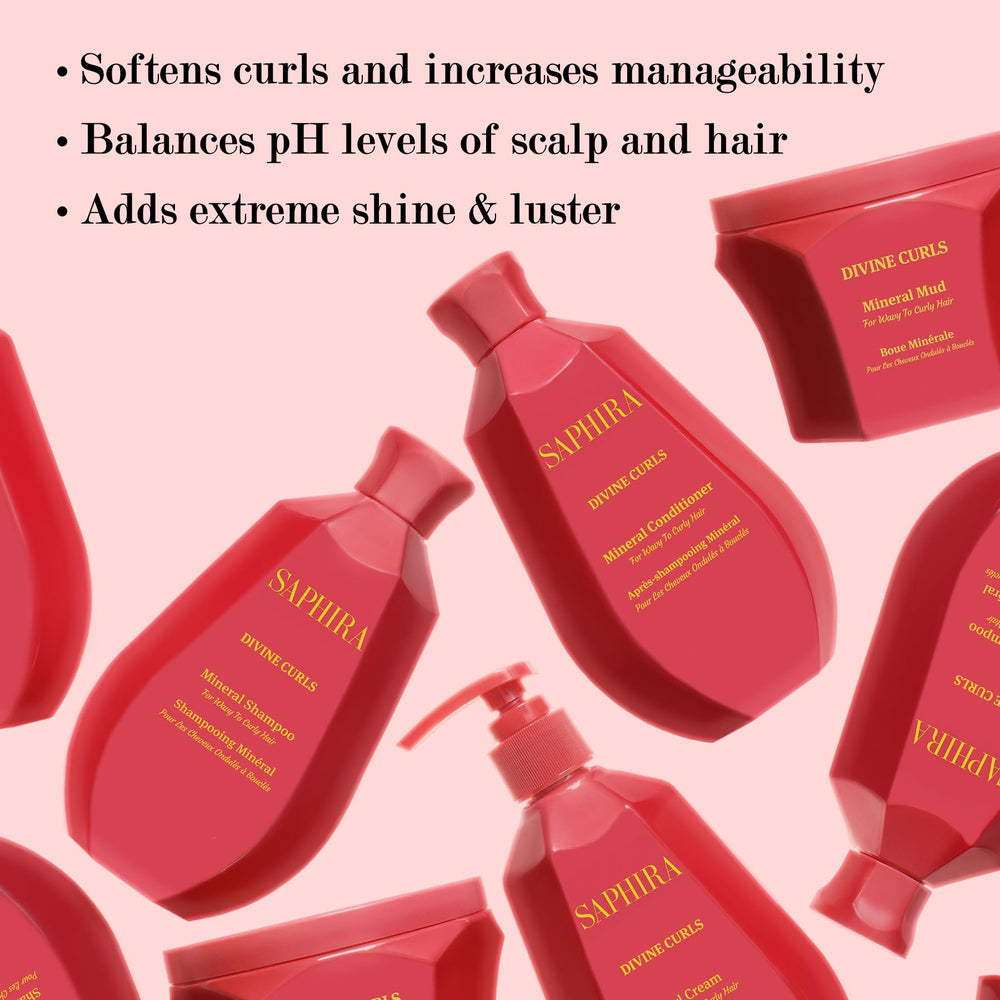 Saphira Divine Mineral Mud with scoop, convenient aftercare ritual.