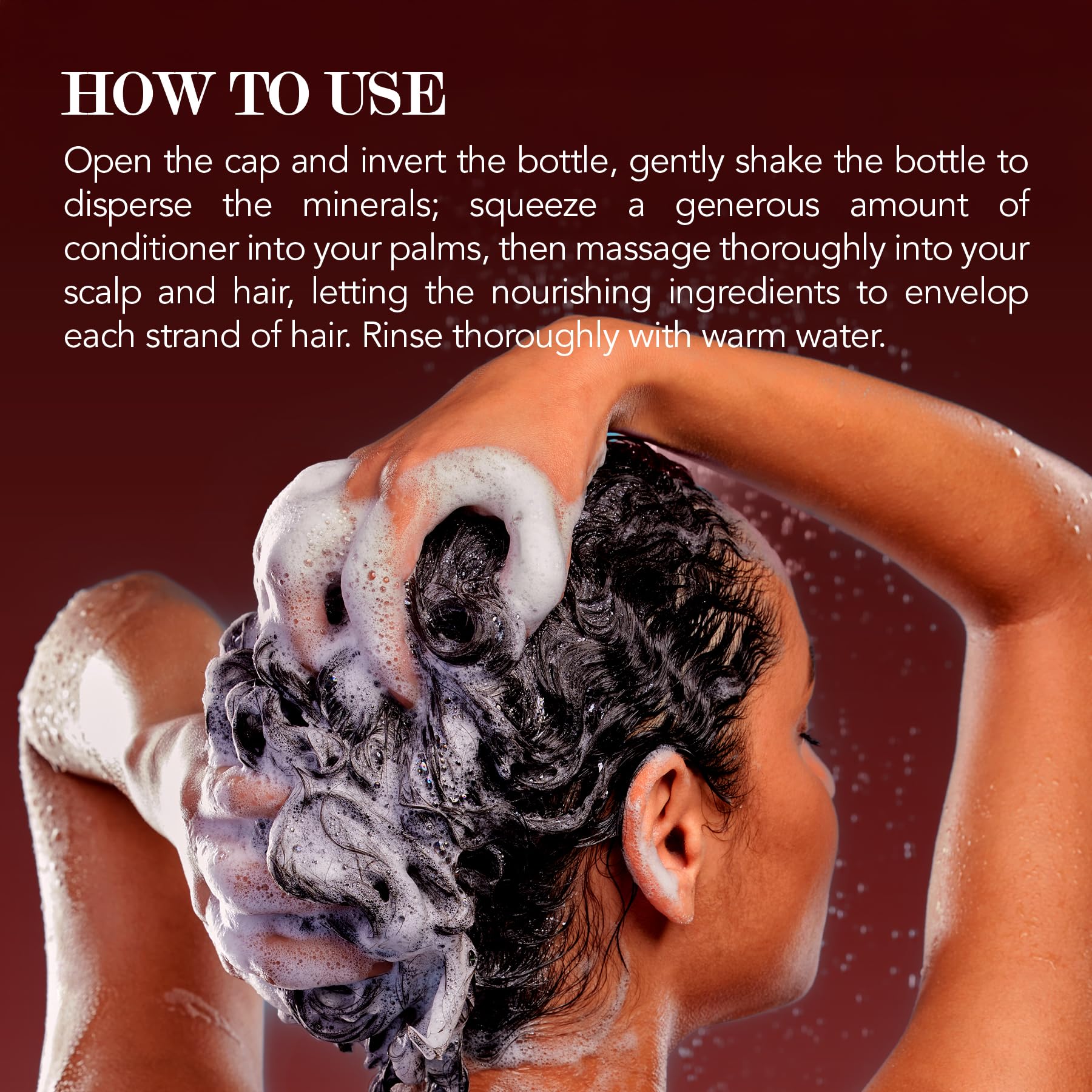 Saphira Healing Repair Conditioner lather dispersal on towel-dried hair demonstrates slip