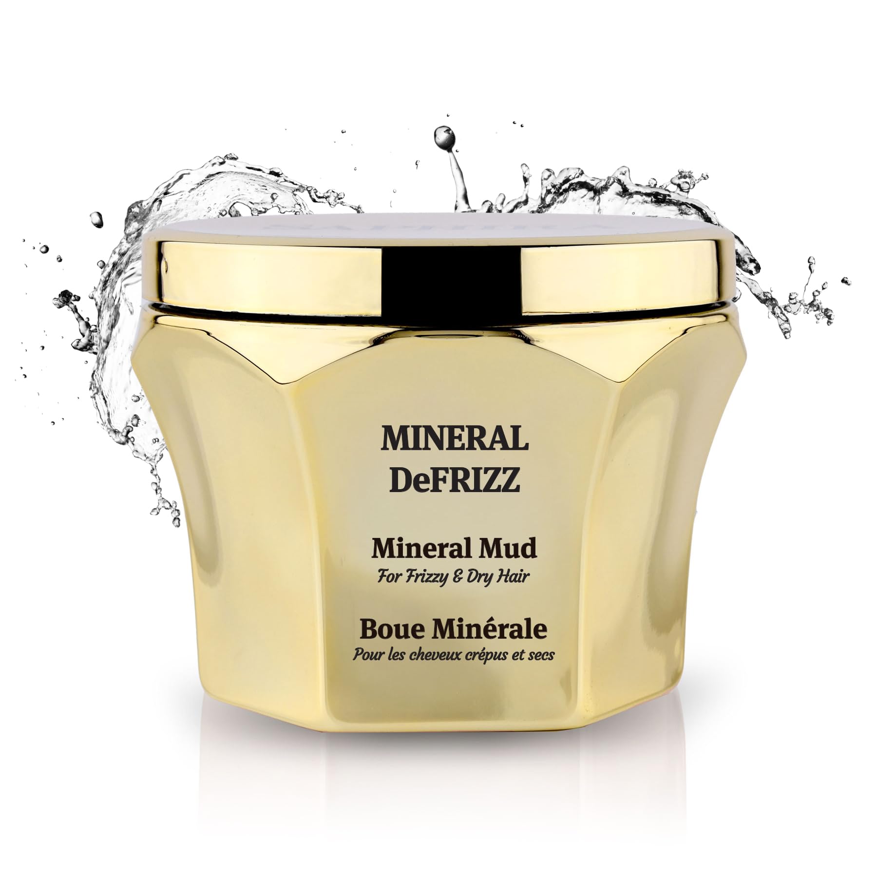 Saphira Mineral DeFrizz Mineral Mud in a jar for smoother hair