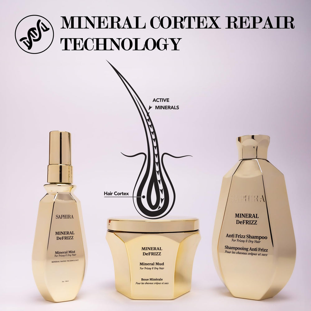 Mud application texture reveals mineral-rich clay for hair care.
