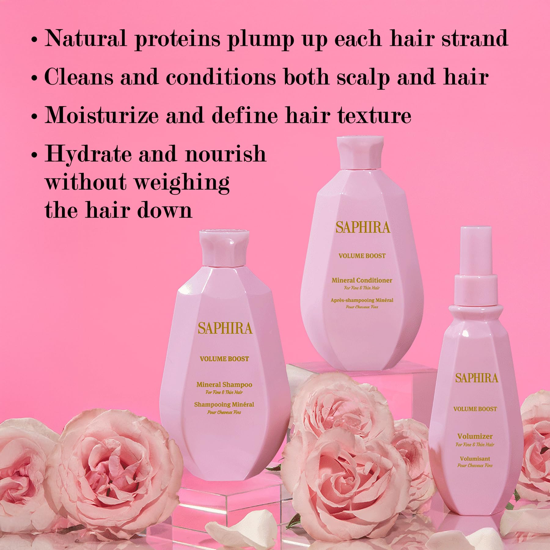 Saphira Volume Boost Kit gift-pack ready for gifting volume lovers