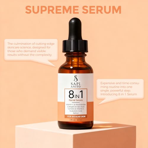 Sapi Anito 8-in-1 serum pump-dispense demonstrates easy, mess-free application for busy mornings