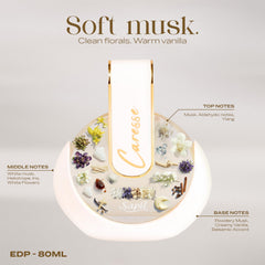 Sapil Caresse gift box with bottle perfect for gifting.