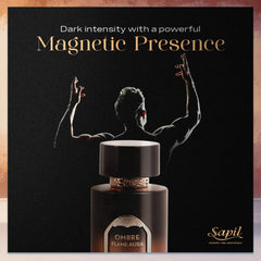 Woody and smoky heart with oud and sandalwood enriches Sapil Ombre Flame Aura
