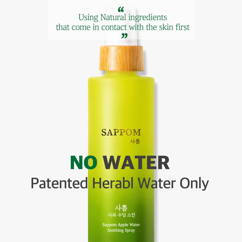 SAPPOM Apple Water Spray mist in hand for quick refresh