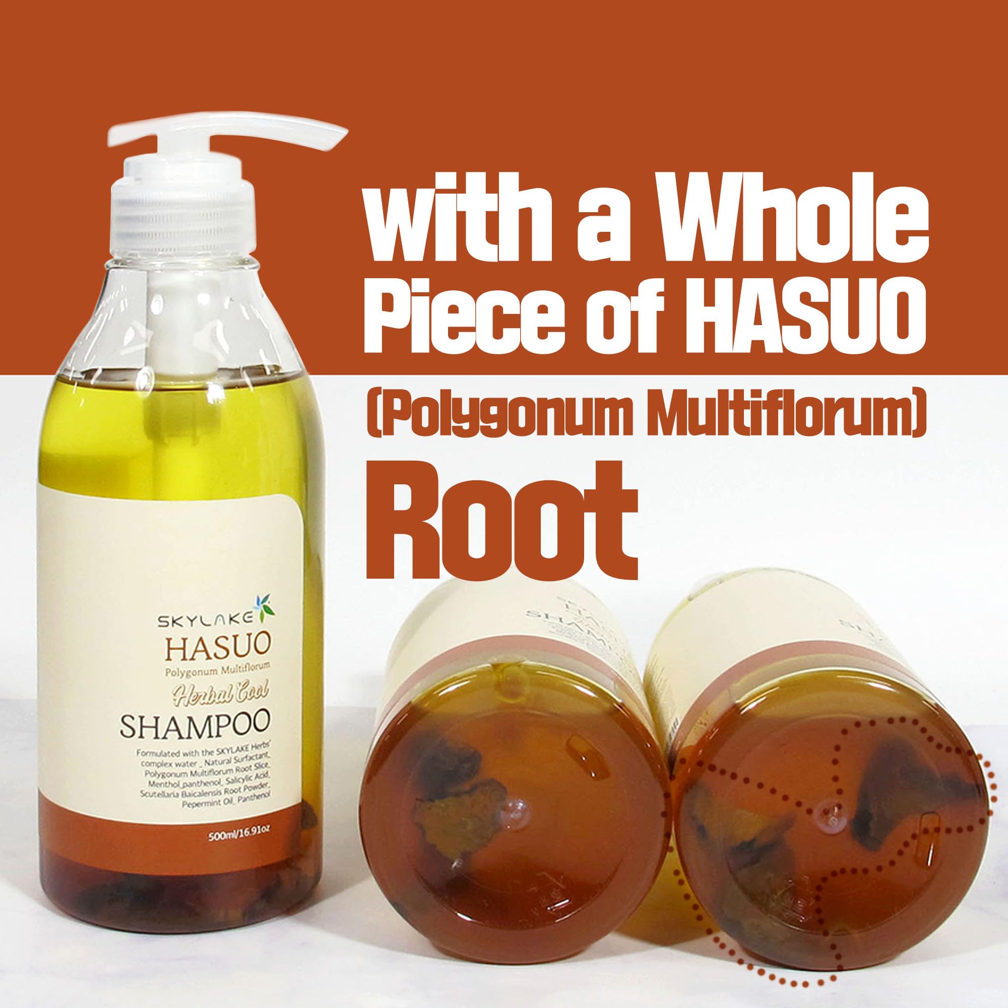 Sappom Skylake Hasuo shampoo foam showing rich lather for cleansing.