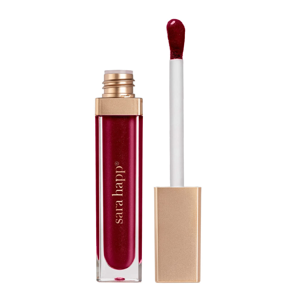 Sara Happ Wild Berry Slip Luxe Gloss tube showing easy, smooth application