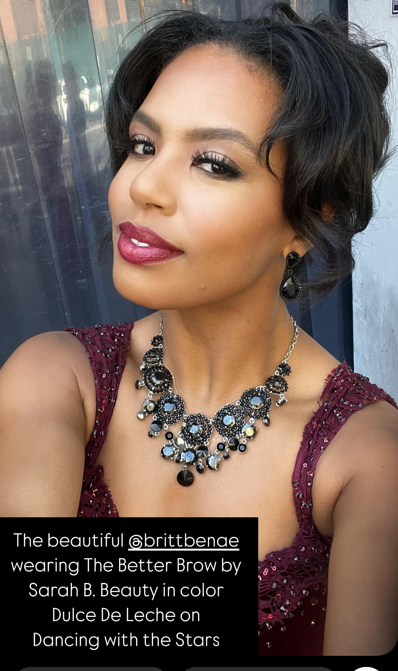 Milk Chocolate shade swatch from SARAH B. BEAUTY Better Brow.