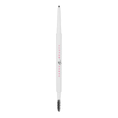 SARAH B. BEAUTY Better Brow spoolie blending for soft finish.