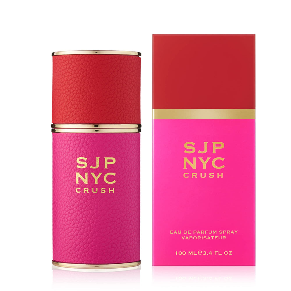 SJP NYC Crush packaging on display as a stylish fragrance option