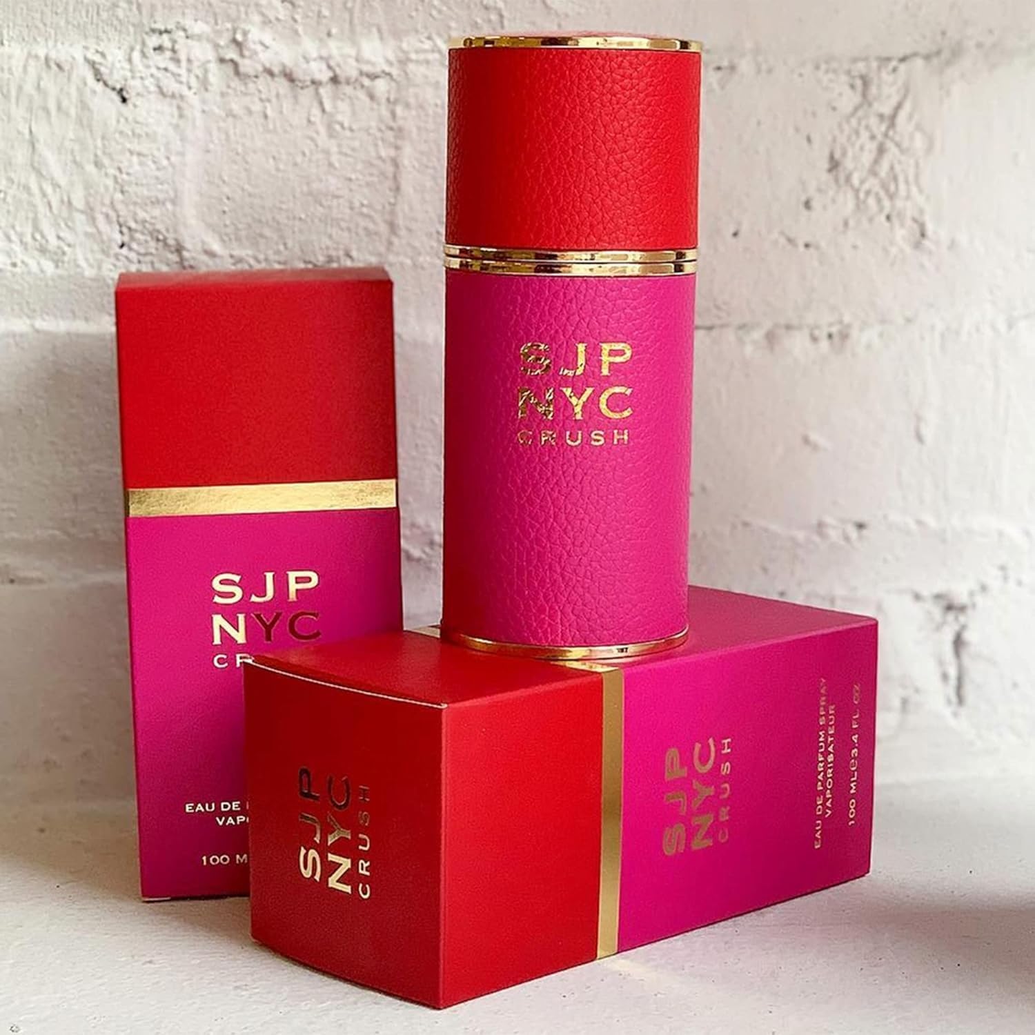 SJP NYC Crush side profile highlighting compact bottle dimensions