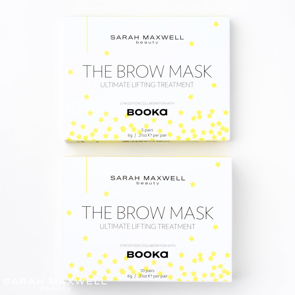 Sarah Maxwell Brow Mask closeup demonstrating lift and brow texture