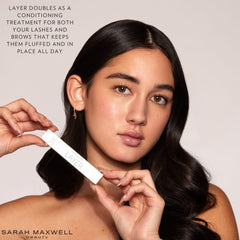 Sarah Maxwell Layer Keratin Conditioning Treatment clear mascara look that conditions while defining.