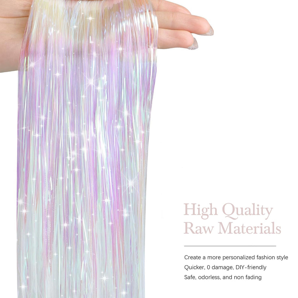 Sarannala white tinsel adds glitter for party-ready shine