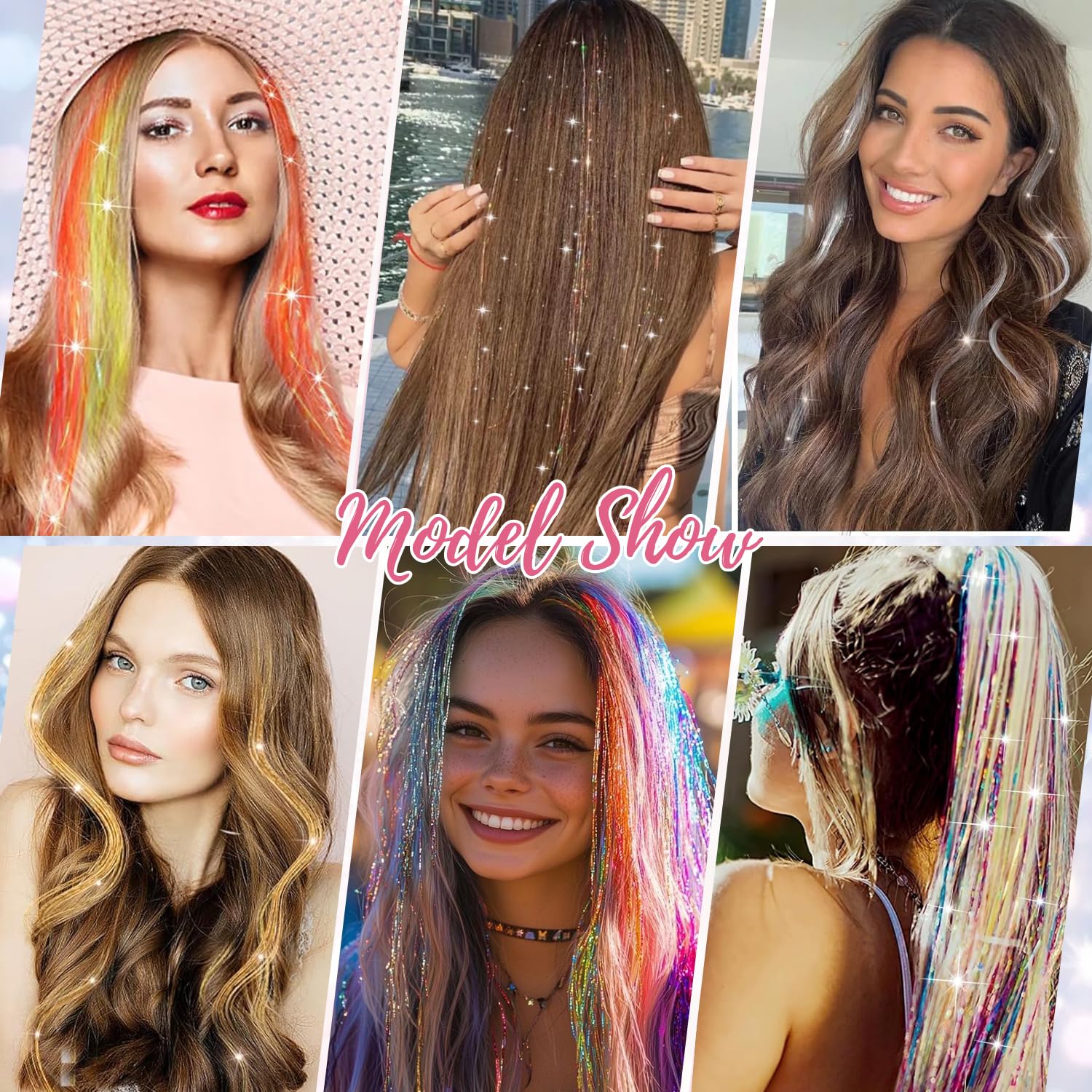 Sarannala Hair Tinsel is ideal for cosplay and special occasions.