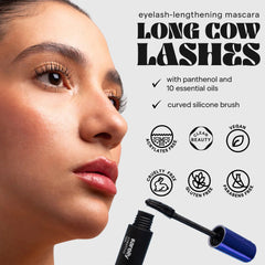 SARELLY waterproof mascara brush close-up showing smudge-proof design.