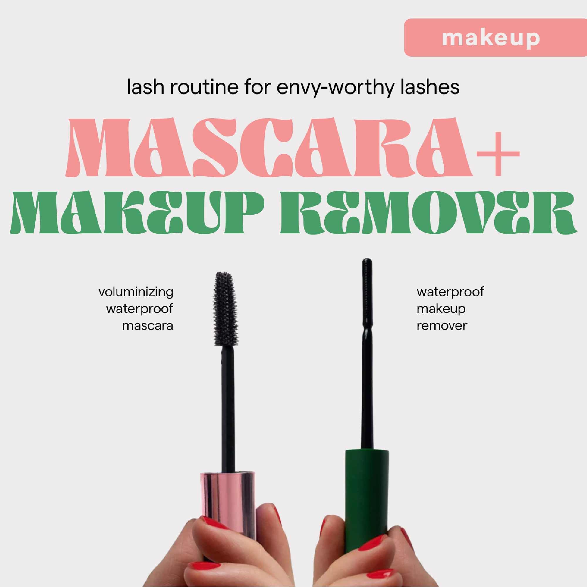 SARELLY Eye Kit packaging combines mascara and remover for a complete routine.
