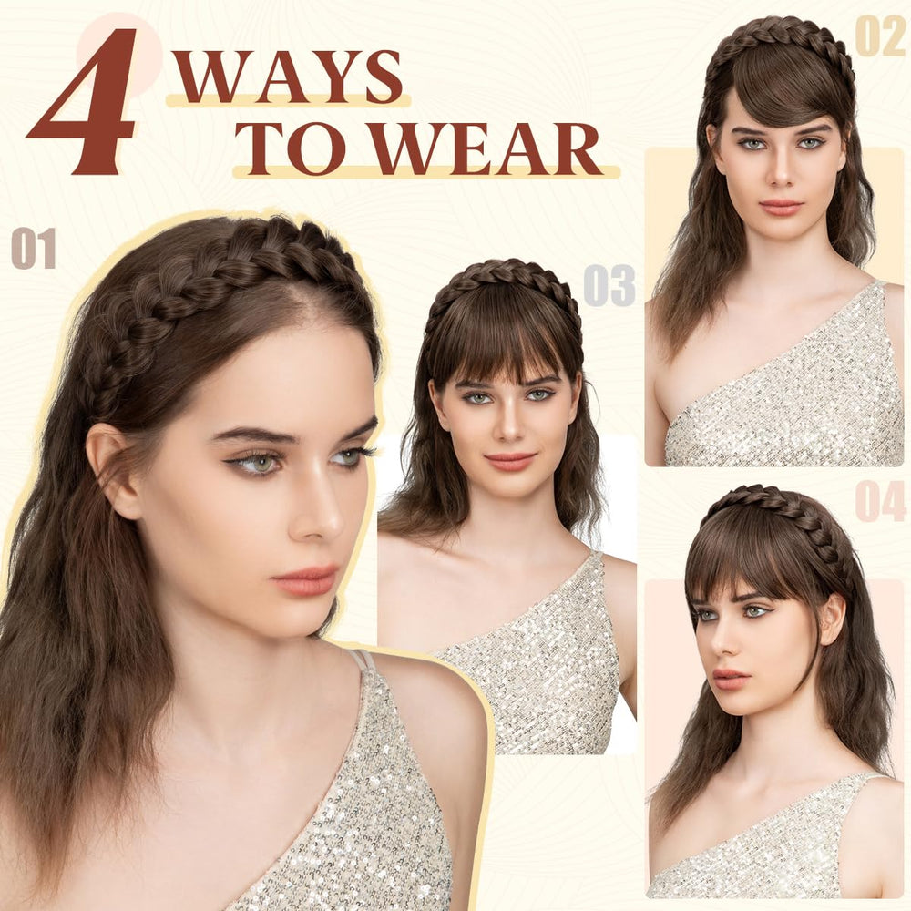 Sarla detachable bangs straight attach invisibly for a sleek fringe