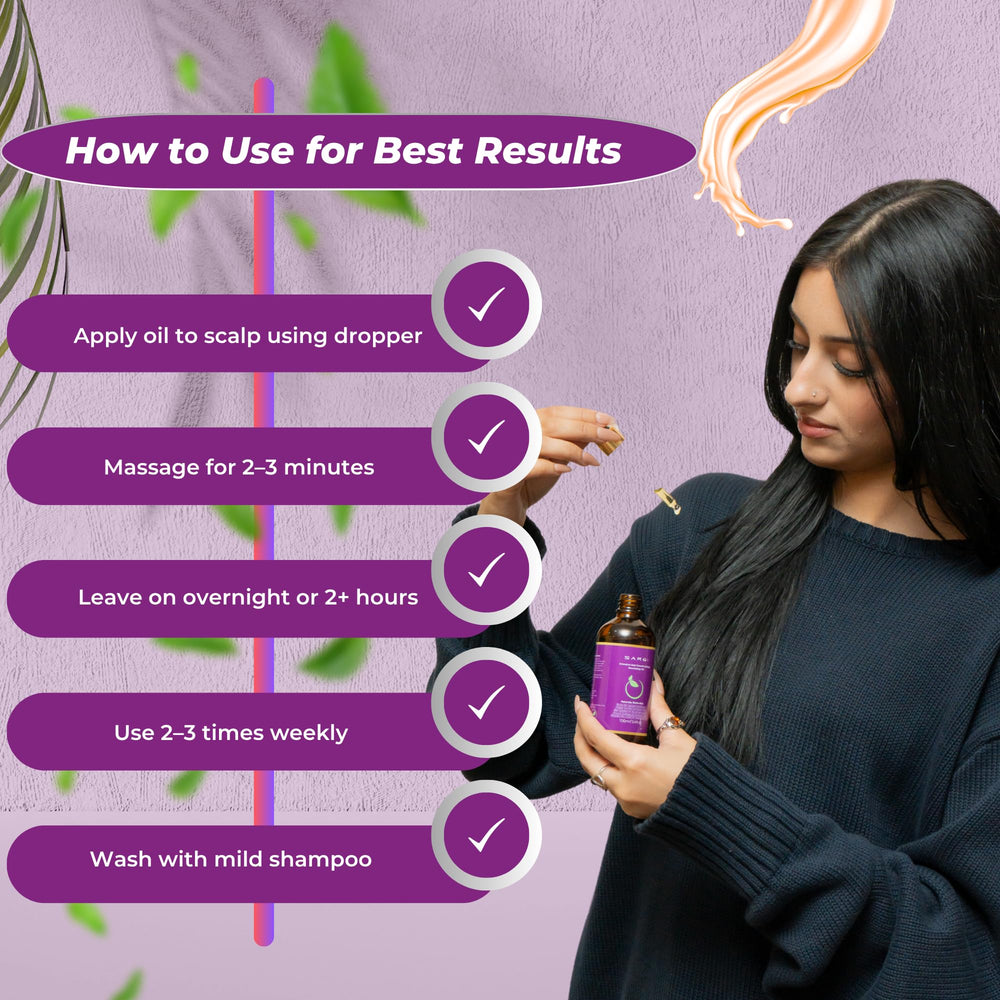 SARQI ingredient close-up features biotin and pumpkin seed
