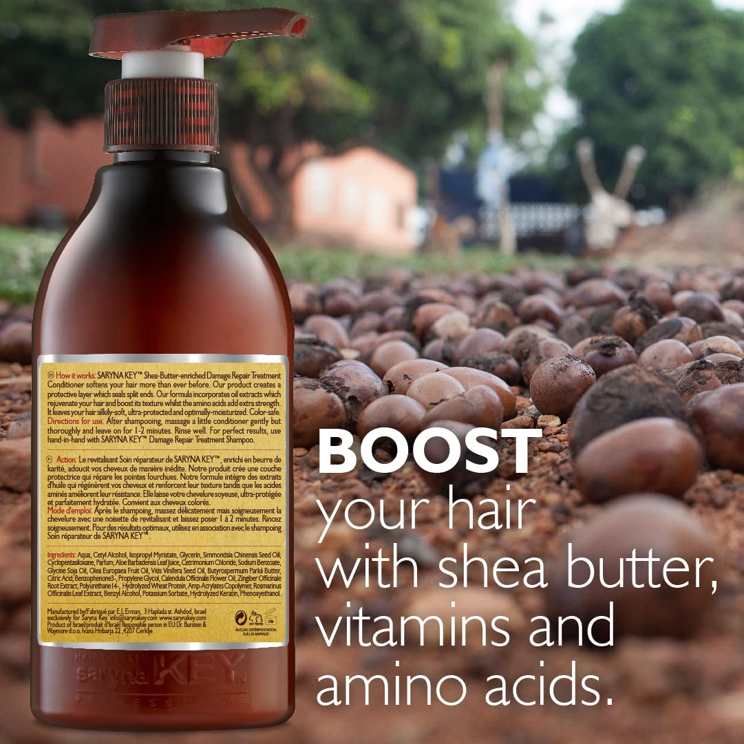 Saryna Key hair conditioner bottle pour demonstrates easy application and conditioning action
