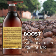Saryna Key hair conditioner bottle pour demonstrates easy application and conditioning action