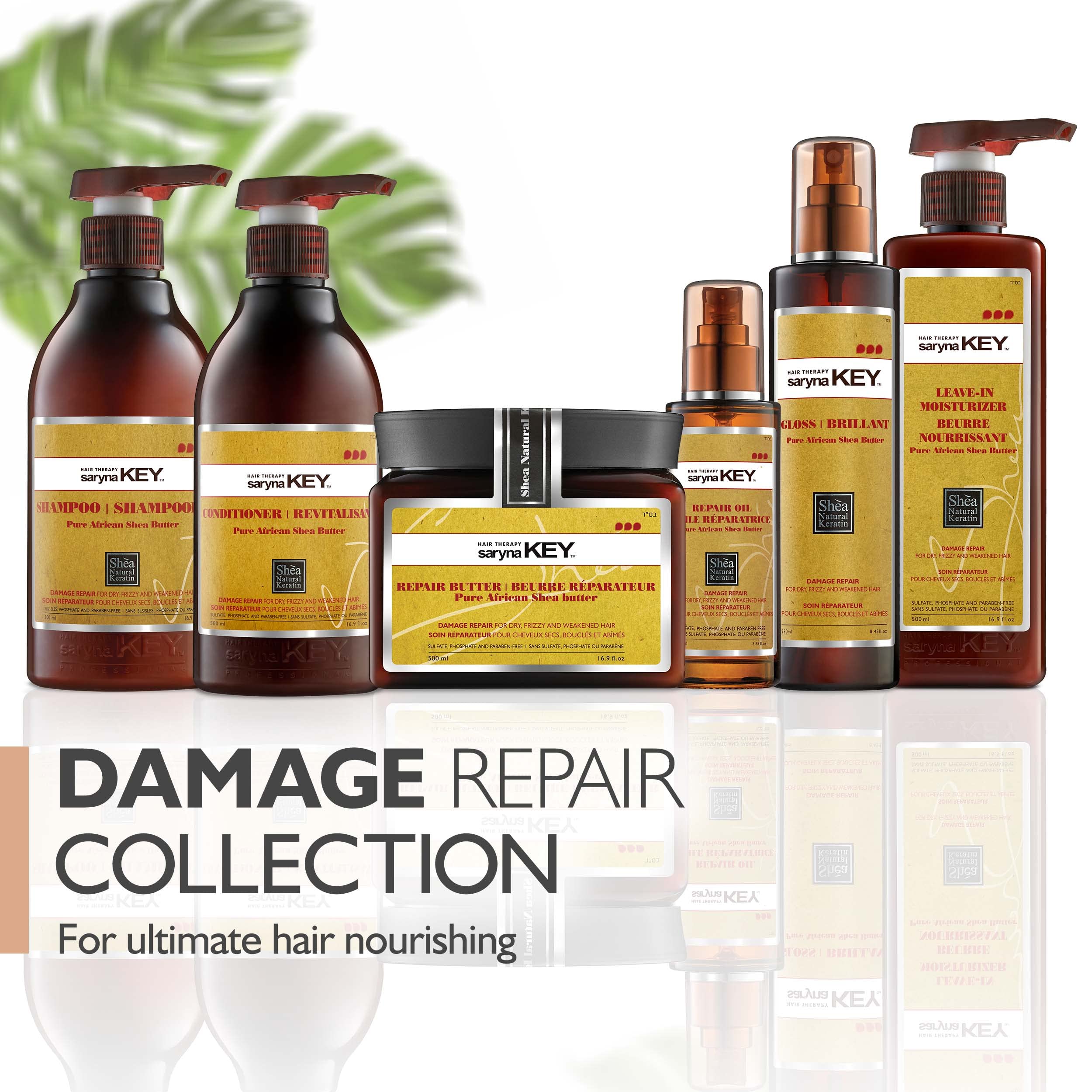 Saryna Key Repair Oil completed routine for hair repair and shine
