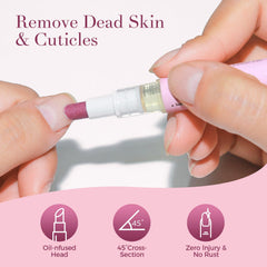 SASSYTIP cuticle oil pen rose scent delivering soothing hydration