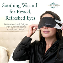 Satavi Naturals 24K gold eye masks refresh tired under-eyes with a calm glow.