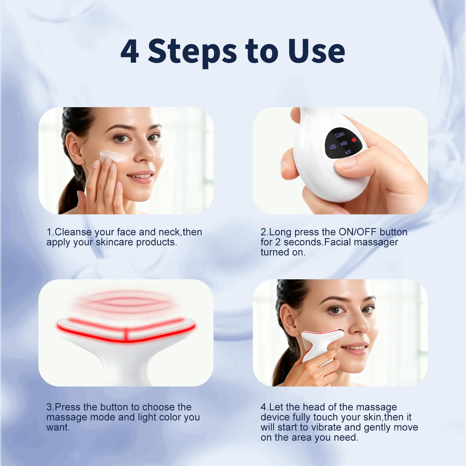 Satdally ergonomic curved design fits the facial contours