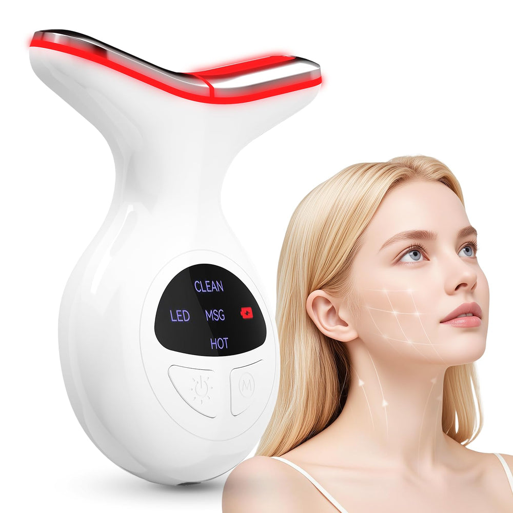 Satdally face massager with red light therapy on the face for smoother appearance